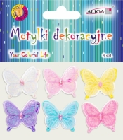 Motylki dekoracyjne 5cm 6szt