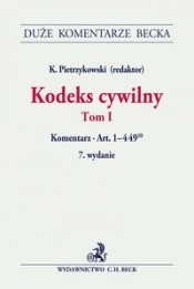 Kodeks cywilny Tom 1 Komentarz do art. 1-449