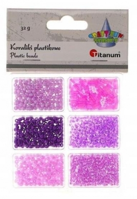 Koraliki plastikowe 6 rozmiarów 32g