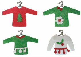 Dekoracje filcowe - Świąteczne sweterki (412713)
