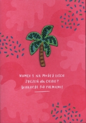 Karnet z naszywką - palma K.GIFT-188