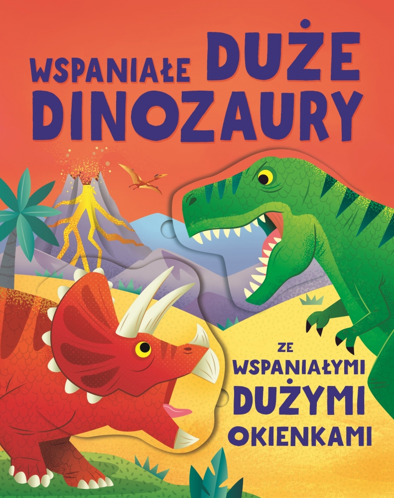 Wspaniałe duże dinozaury ze wspaniałymi dużymi okienkami