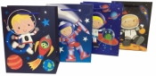 Torebka Lux z brokatem A4 (26X32X10) ASTRONAUTA - ROZETTE