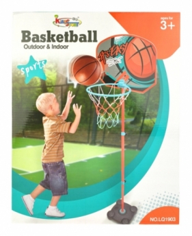 Kosz do koszykówki stojący w pudełku