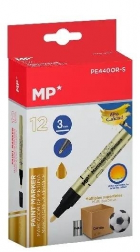 Marker olejowy 3.0mm złoty (12szt)