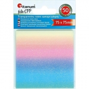 Notes samoprzylepny transparentny 75x75mm 50K