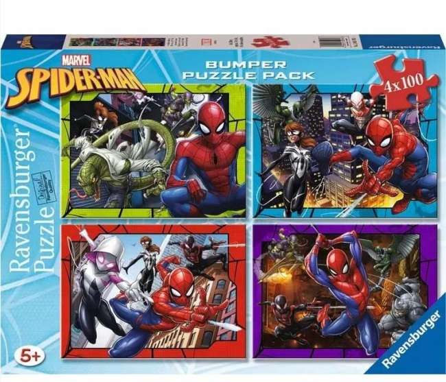 <img src='https://webimage.pl/pics/760/0/d4005555010760.jpg' style='height:440px' /> Puzzle 2D 4x100el Spiderman