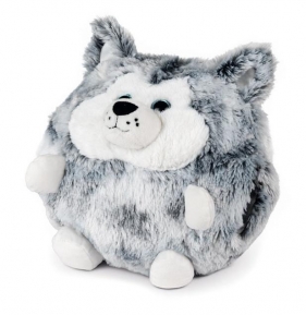 Poduszka Husky i pluszowy ogrzewacz do dłoni