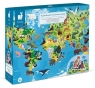 Janod, puzzle edukacyjne z figurkami 3D, 200 elementów - Zagrożone gatunki