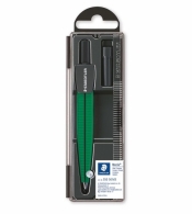 Cyrkiel szkolny Staedtler Noris, z etui na grafity, zielony (S 550 50 M3)