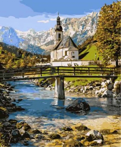 <img src='https://webimage.pl/pics/760/7/d5902444067760.jpg' style='height:440px' /> Diamentowa Mozaika Kościół przy rzece NO-1006776