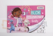 BLOK RYSUNKOWY BIAŁY A4/20k. z pierwsza strona do kolorowania