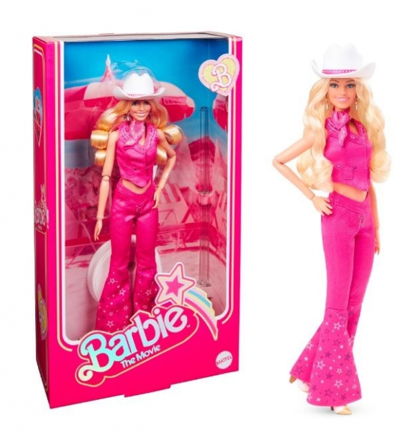 Lalka filmowa Barbie Margot Robbie jako Barbie w kowbojskim stroju (HPK00)