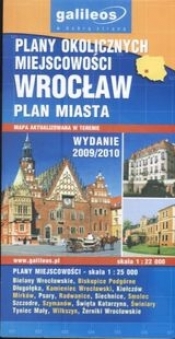 Wrocław plan miasta. Plany okolicznych miejscowości - Opracowanie zbiorowe