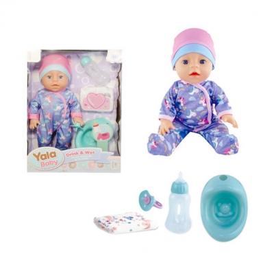 Lalka bobas siusiająca z dźwiękami