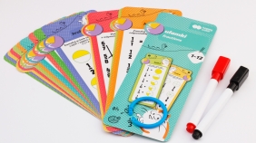 Karty edukacyjne – Ułamki, 15 kart, 2 pisaki, Happy Color