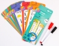 Karty edukacyjne – Ułamki, 15 kart, 2 pisaki, Happy Color