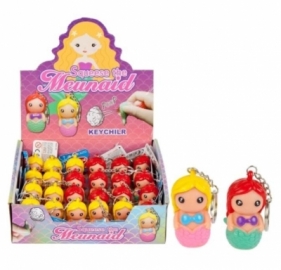 Brelok gumowy syrenka 6 cm