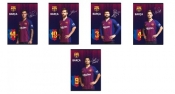 Zeszyt A5 w 3 linie kolorowe 32 kartki FC Barcelona 7 10 sztuk