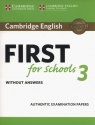  Cambridge English First for Schools 3 Student\'s Book without Answers