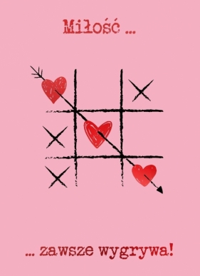 Karnet B6 Walentynki - Kółko i krzyżyk