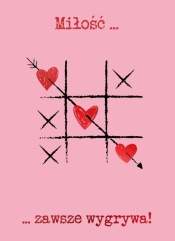 Karnet B6 Walentynki - Kółko i krzyżyk