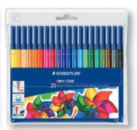 Flamastry do kolorowania dla dorosłych 20 kolorów w etui (S326)