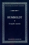 O myśli i mowie Humboldt von Wilhelm