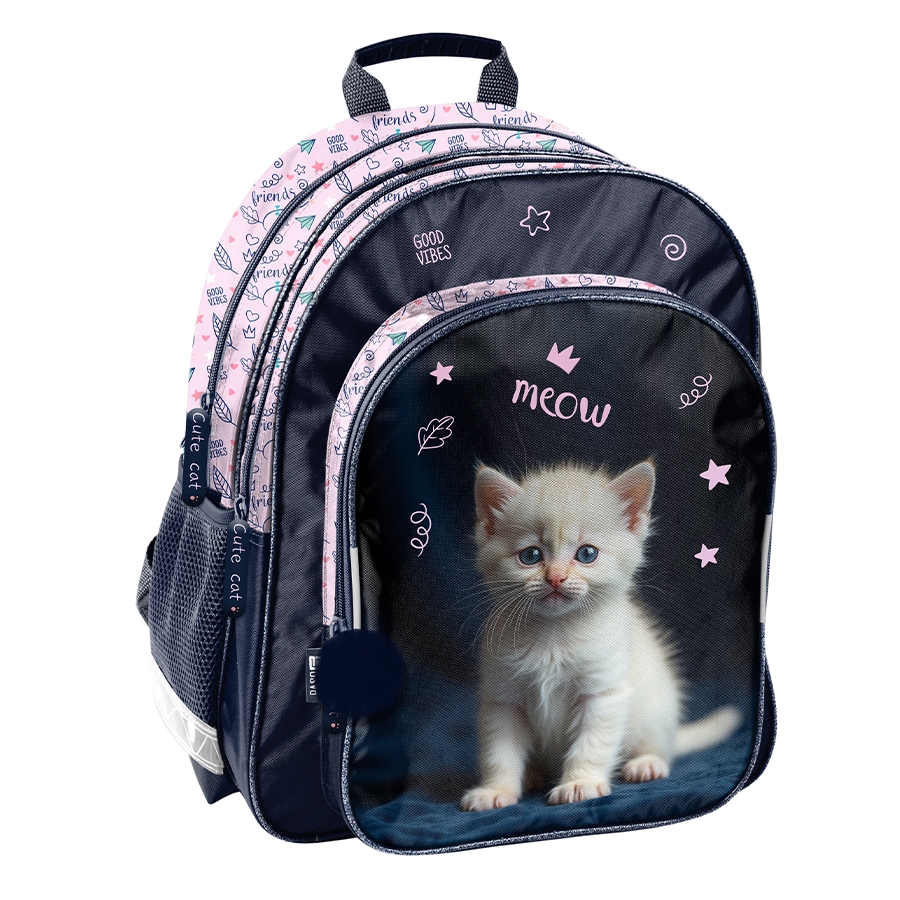 Plecak szkolny - White Kitty