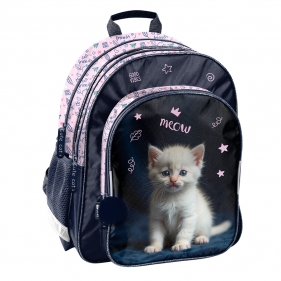 Plecak szkolny - White Kitty