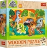  Puzzle drewniane 24 Poznaj dinozaury TREFL