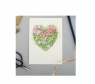 Karnet A092 B6 + koperta Serce z kwiatami