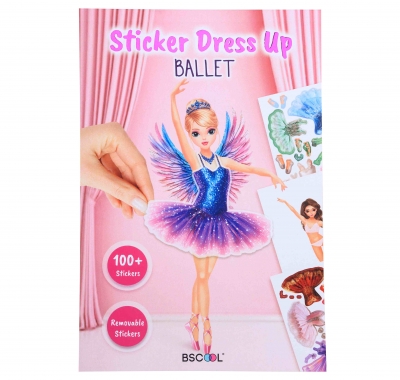 <img src='https://webimage.pl/pics/763/5/d616054945763.jpg' style='height:440px' /> Kreatywna książeczka z naklejkami Sticker Dress Up Ballet A002646