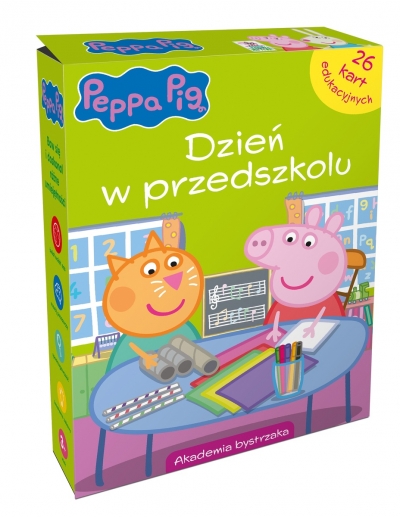 Świnka Peppa. Dzień w przedszkolu. Karty edukacyjne w pudełku