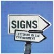 Signs Lettering in the Environment