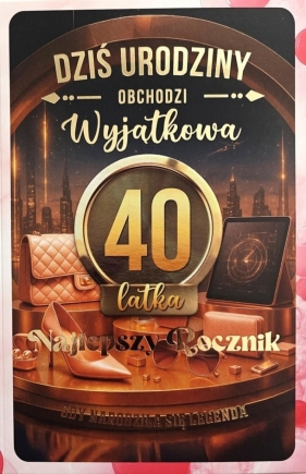 Karnet z wymiennymi rocznikami 40 damska