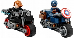 Lego MARVEL 76260, Motocykle Czarnej Wdowy i Kapitana Ameryki