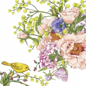 Serwetka Birds on flower SDL084700 - SDL077600