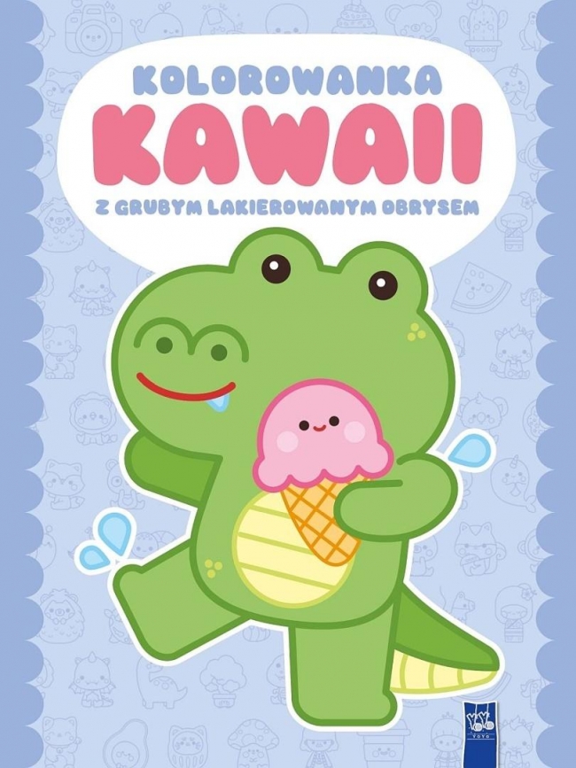 Kolorowanka Kawaii z grubym lakierowanym obrysem