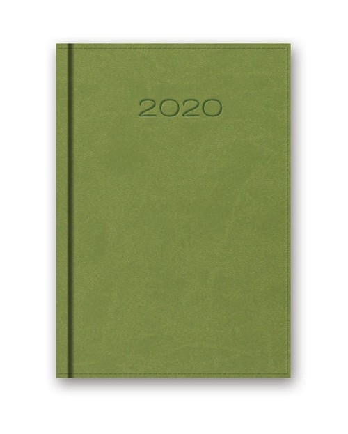 Kalendarz 2020 20-41D B6 dzienny jasnozielony