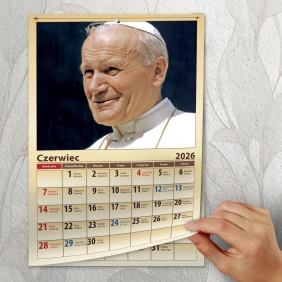 Kalendarz ścienny A4 - Papieski 2026