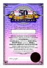 Certyfikat 50 urodziny dla kobiety