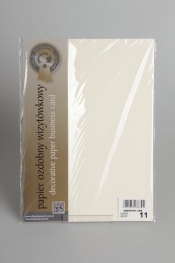 Papier wizytówkowy A4 20 arkuszy 240g/m2 - Kremowa skóra