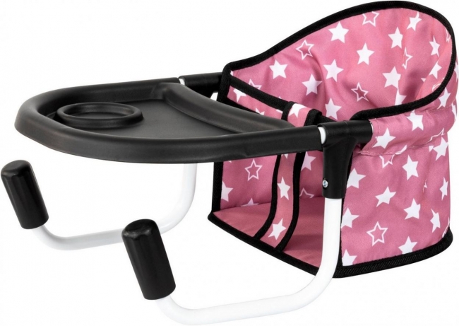 Siedzisko stołowe dla lalek różowe