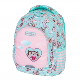 Astrabag, Plecak trzykomorowy - Kitty's world (AB330)