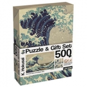 LISCIANI PUZZLE ADULTS I ZESTAW PODARUNKOWY FALA HOKUSAI 500 ELEMENTÓW