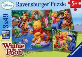 Puzzle Kubuś Puchatek 3x49