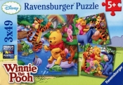 Puzzle Kubuś Puchatek 3x49