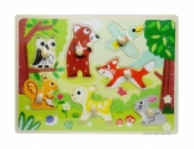 Puzzle drewno zwierzęta