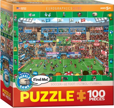 <img src='https://webimage.pl/pics/765/4/d628136604765.jpg' style='height:440px' /> Puzzle 100 GAME FIND ME Soccer 6100-0476